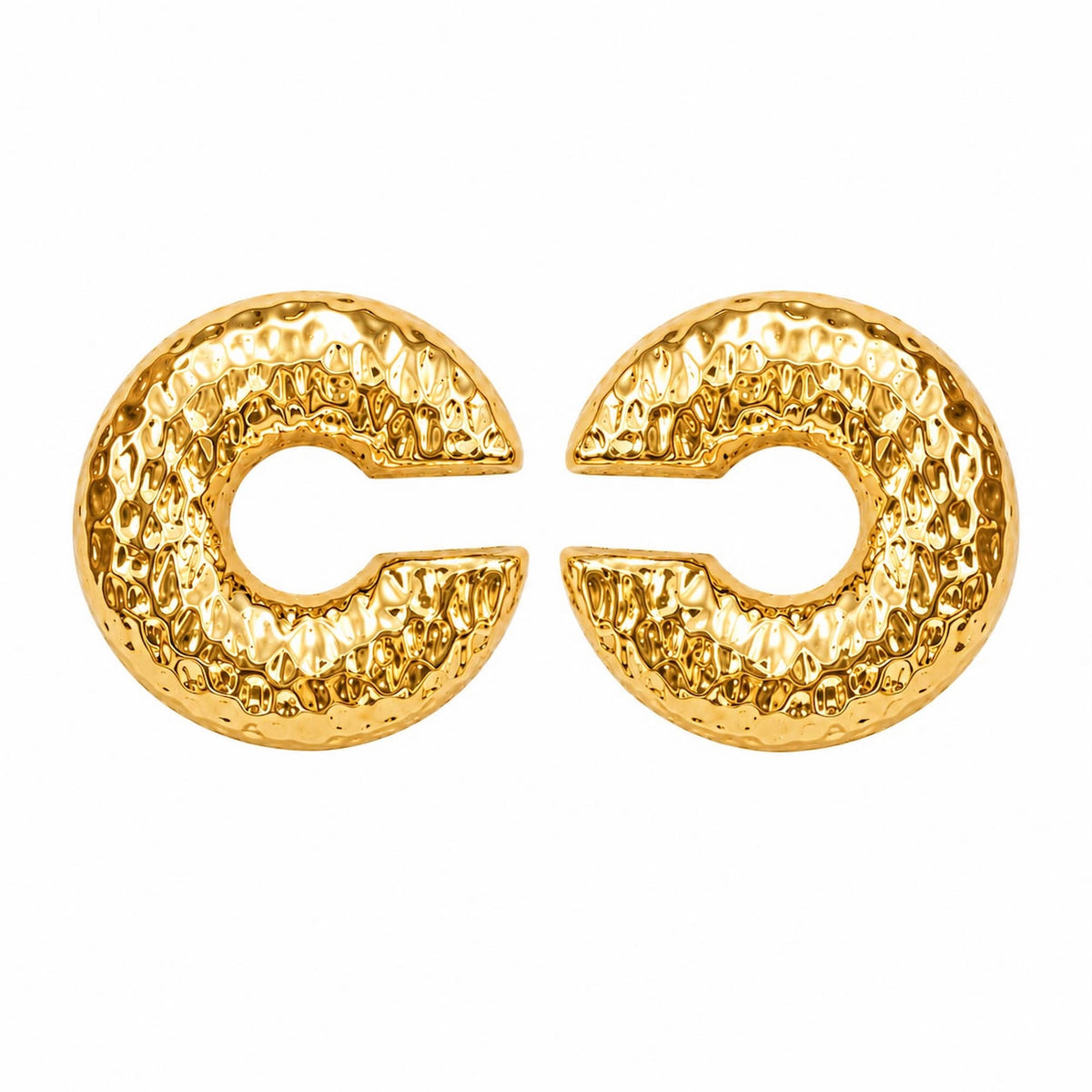 Piercing Fake Argola com Textura Martelada