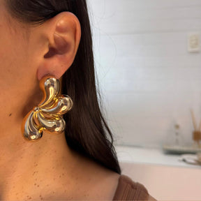 Brinco Tendência Gotas Lisa